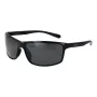 Polaroid PLD7036S63807 Unisex Taisnstūra saulesbrilles - Melns rāmis, pelēkas lēcas