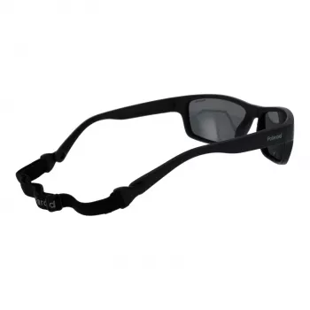 POLAROID PLD7037S60807 Unisex Pilot Saulesbrilles - Pelēkas Lēcas - Melns Rāmis