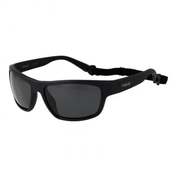 POLAROID PLD7037S60807 Unisex Pilot Saulesbrilles - Pelēkas Lēcas - Melns Rāmis