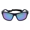 Polaroid PLD7037S60PJP Unisex taisnstūra saulesbrilles - melns rāmis, pelēkas lēcas 60mm