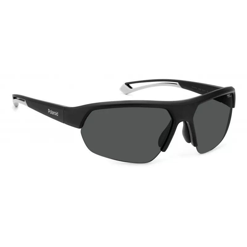 POLAROID PLD7048S003G6 Unisex Pilot Saulesbrilles Melnas Pelēkas Polarizētas