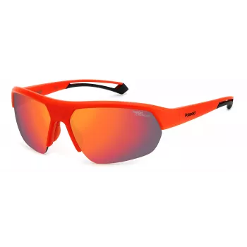 POLAROID PLD7048S0Z3G6 Unisex Pilot Saulesbrilles - Havana/Zaļa, 65/17/130 mm