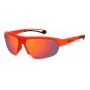 POLAROID PLD7048S0Z3G6 Unisex Pilot Saulesbrilles - Havana/Zaļa, 65/17/130 mm