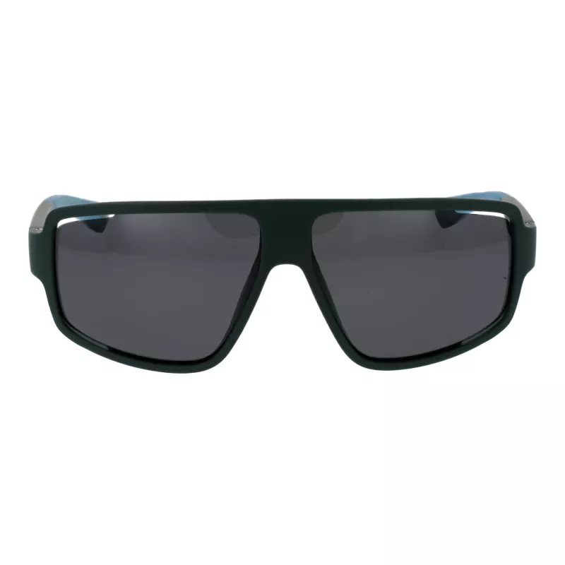 Polaroid PLD7054S61DLD Vīriešu taisnstūra saulesbrilles - Melns rāmis, pelēkas lēcas