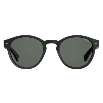 POLAROID Unisex PLD6042S807M9 Saulesbrilles - Kvadrātveida pilna rāmja plastmasas rāmis ar polarizētām pelēkām lēcām - UV400 aizsardzība - 49 mm lēcas platums