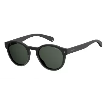 POLAROID Unisex PLD6042S807M9 Saulesbrilles - Kvadrātveida pilna rāmja plastmasas rāmis ar polarizētām pelēkām lēcām - UV400 aizsardzība - 49 mm lēcas platums