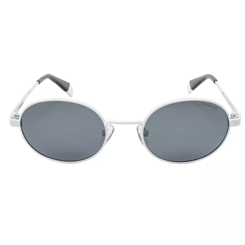 POLAROID Unisex PLD6066SVK6EX Saulesbrilles - Melns rāmis, Pelēkas polarizētas lēcas, 51mm