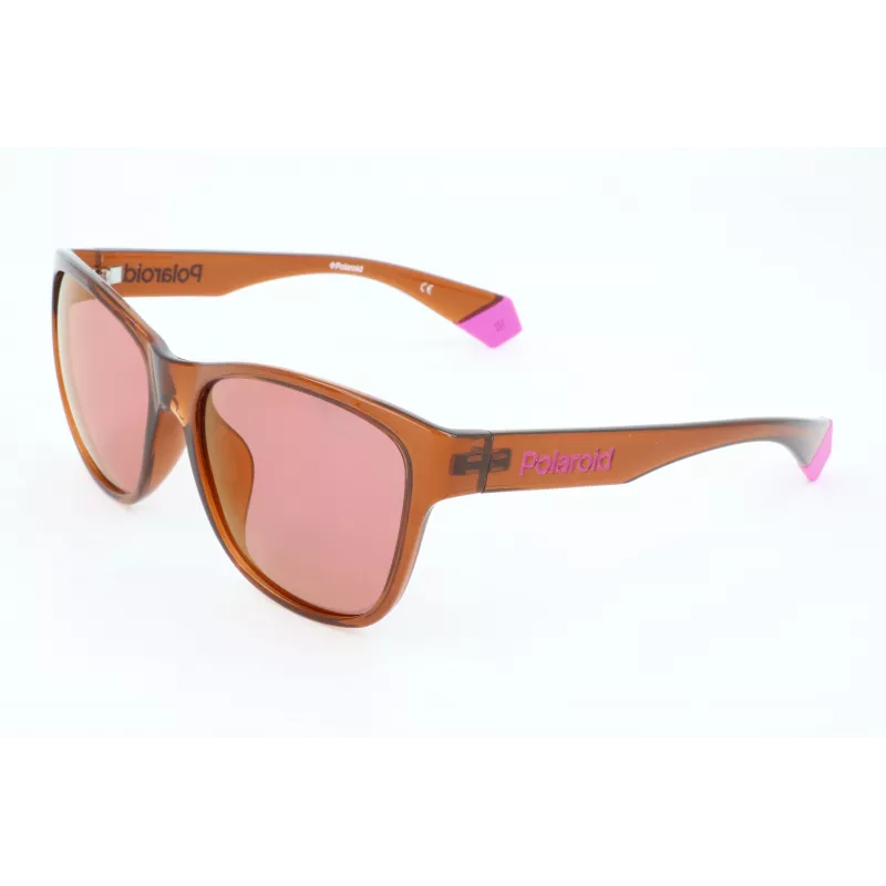 POLAROID Unisex PLD6077FS-09Q Saulesbrilles Polarizētas Taisnstūra Melns Rāmis Pelēkas Lēcas 58/17/140 mm