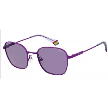 POLAROID Unisex PLD6170SB3V Saulesbrilles - Matēts melns rāmis, pelēkas polarizētas lēcas, 53 mm
