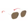 POLAROID Unisex PLD6172S10ASP Saulesbrilles - Melns rāmis, pelēkas lēcas, 57 mm