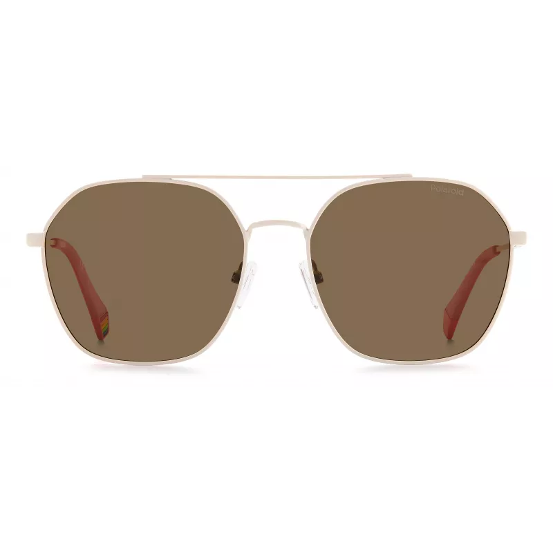 POLAROID Unisex PLD6172S10ASP Saulesbrilles - Melns rāmis, pelēkas lēcas, 57 mm
