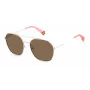 POLAROID Unisex PLD6172S10ASP Saulesbrilles - Melns rāmis, pelēkas lēcas, 57 mm