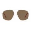 POLAROID Unisex PLD6173S10ASP Saulesbrilles - Taisnstūra melns rāmis, pelēkas polarizētas lēcas 58mm