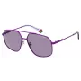POLAROID Unisex PLD6173SB3V Taisnstūra saulesbrilles - Melns rāmis, pelēkas lēcas