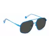 POLAROID Unisex PLD6173SMVUM9 Saulesbrilles - Melns Rāmis, Pelēkas Polarizētas Lēcas, 58mm