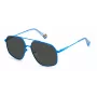 POLAROID Unisex PLD6173SMVUM9 Saulesbrilles - Melns Rāmis, Pelēkas Polarizētas Lēcas, 58mm