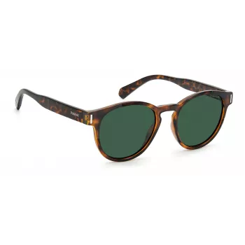 POLAROID Unisex PLD6175S086UC Saulesbrilles Havana Brūnas Polarizētas 51mm