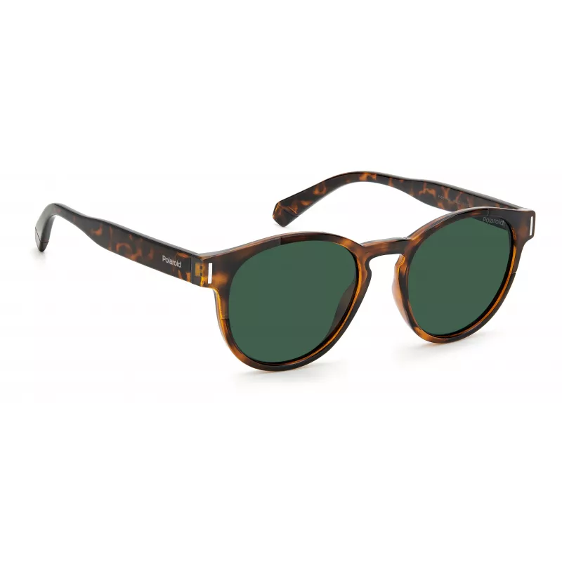 POLAROID Unisex PLD6175S086UC Saulesbrilles Havana Brūnas Polarizētas 51mm