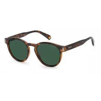 POLAROID Unisex PLD6175S086UC Saulesbrilles Havana Brūnas Polarizētas 51mm