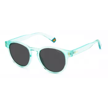 POLAROID Unisex PLD6175S5CBM9 Saulesbrilles Havana Grey Blue Mirror 51mm