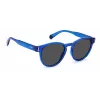 POLAROID Unisex PLD6175SPJPC3 Taisnstūra saulesbrilles - Melns rāmis, pelēkas polarizētas lēcas 51mm