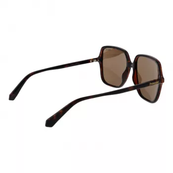POLAROID Sieviešu saulesbrilles PLD6219S56086 - Melns rāmis, pelēkas polarizētas lēcas 56mm
