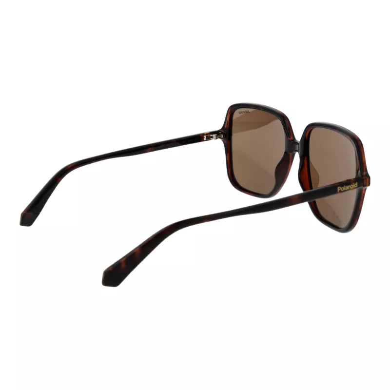 POLAROID Sieviešu saulesbrilles PLD6219S56086 - Melns rāmis, pelēkas polarizētas lēcas 56mm