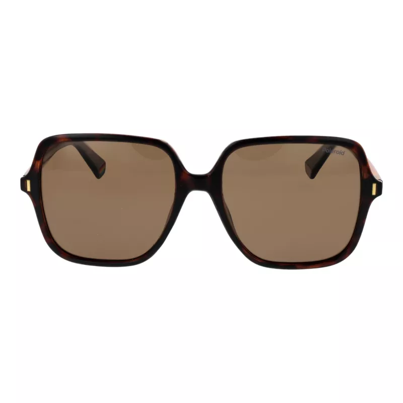 POLAROID Sieviešu saulesbrilles PLD6219S56086 - Melns rāmis, pelēkas polarizētas lēcas 56mm