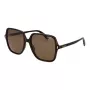 POLAROID Sieviešu saulesbrilles PLD6219S56086 - Melns rāmis, pelēkas polarizētas lēcas 56mm