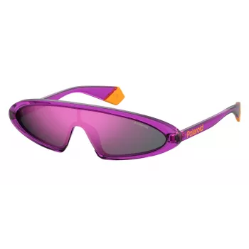 POLAROID Sieviešu saulesbrilles 6074-S-B3V-99 Oversized Square Polarized Grey Lens Black Frame