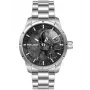 POLICE vīriešu PL15715JS-78M hronogrāfa kvarca pulkstenis 46mm Gunmetal ciparnīca, tērauda sieta siksniņa