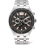 POLICE vīriešu kvarca analogais pulkstenis P15995JSTU61M 46mm Nerūsējošais tērauds Gunmetal Grey