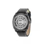 Police vīriešu kvarca analogais pulkstenis R1451290002 - 49mm nerūsējošā tērauda korpuss, melna ādas siksniņa