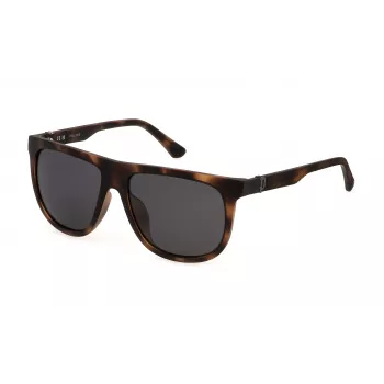 POLICE vīriešu saulesbrilles SPLN33E59878P - Gunmetal metāla rāmis, polarizētas pelēkas lēcas, 59/14/140 mm