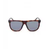 POLICE Vīriešu SPLN33V59878P Taisnstūra Polarizētas Saulesbrilles - Havana Acetāta Rāmis, Brūna Lēca, 59mm