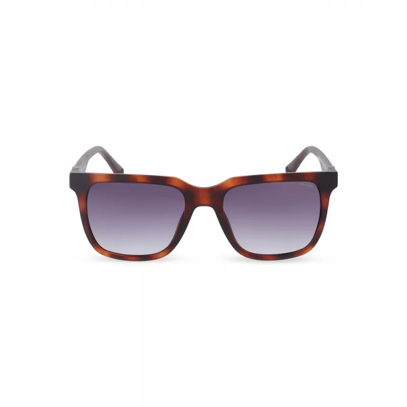 POLICE Vīriešu SPLN34M540878 Saulesbrilles Havana Acetāta Rāmis Brūna Lēca 54mm
