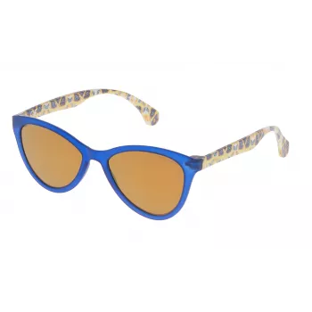 POLICE Vīriešu saulesbrilles SPL08654J15G Havana Acetāta rāmis Pelēki gradienta lēcas 65/17/140 mm