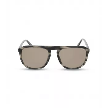 POLICE vīriešu saulesbrilles SPLE06-5606K3 Taisnstūra acetāta rāmis UV400