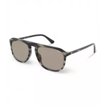 POLICE vīriešu saulesbrilles SPLE06-5606K3 Taisnstūra acetāta rāmis UV400