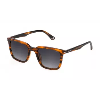 Police Vīriešu Saulesbrilles SPLL80-520836 Havana Brūns Acetāts 52mm