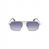 POLICE Vīriešu saulesbrilles SPLL86M580F94 Tumši Havana Kvadrātveida Acetāta Rāmis Pelēki Gradienta Lēcas UV400 58/16/145 mm