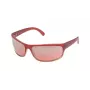 POLICE S186371ACNX Unisex Aviator Saulesbrilles - Melns Acetāta Rāmis, Pelēka Polikarbonāta Lēca, 71 mm Lēcas Platums