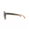 Police SPL1635594CP Unisex Taisnstūra saulesbrilles Havana Acetāta rāmis Zaļa Polarizēta lēca 55/19/140 mm
