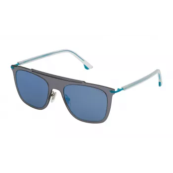 POLICE SPL581 Saulesbrilles Vīriešiem 52/20/145 mm Pilns Rāmis Taisnstūra Plastmasas Rāmis UV400