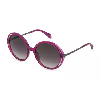 POLICE SPLD36-5407UZ Sieviešu saulesbrilles Havana Acetāts Brūna lēca 54mm