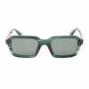 POLICE SPLL14-5309N6 Vīriešu saulesbrilles - Melns acetāta rāmis, Pelēkas polikarbonāta lēcas, UV400 aizsardzība, 53 mm