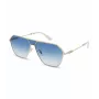 POLICE SPLL89-620300 Vīriešu pilotu saulesbrilles - Spīdīgs melns rāmis, dūmu pelēkas lēcas, 62 mm
