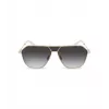 POLICE SPLL89-62300Y Vīriešu taisnstūra saulesbrilles - Melns rāmis, pelēkas lēcas 62mm