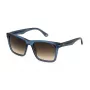 POLICE SPLN35M550955 Vīriešu saulesbrilles, Havana acetāta rāmis, brūnas lēcas 55/19/145 mm
