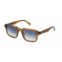 POLICE SPLN36-5206A9 Vīriešu taisnstūra saulesbrilles - Melns rāmis, pelēkas lēcas 52mm